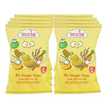 Netto Marken-Discount FruchtBar – Bio-Knusper-Enten mit Karotte, Kürbis, Mais, Reis 30g, 8er Pack Angebot