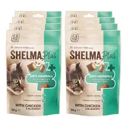Netto Marken-Discount Shelma Anti-Hairball mit Huhn & Blaubeeren 60 Gramm, 8er Pack Angebot