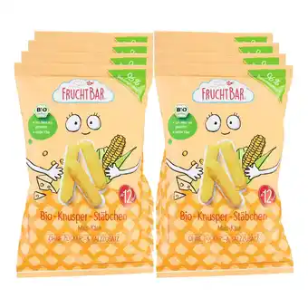 Netto Marken-Discount FruchtBar – Bio-Knusper-Stäbchen Mais mit Käsegeschmack 30g, 8er Pack Angebot