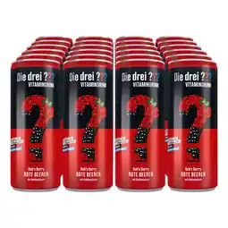 Netto Marken-Discount Die Drei Fragezeichen Vitamindrink Rote Beeren Bob's Berry 250 ml, 24er Pack Angebot
