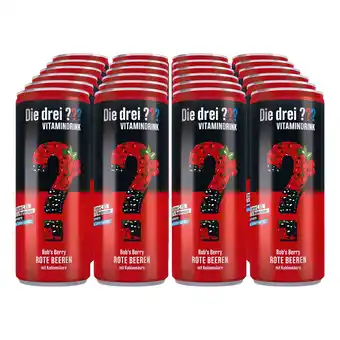 Netto Marken-Discount Die Drei Fragezeichen Vitamindrink Rote Beeren Bob's Berry 250 ml, 24er Pack Angebot