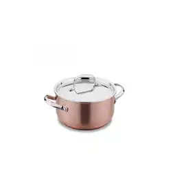 Netto Marken-Discount Korkmaz Divani Casserole 20 x 10 cm Kupfer-Topf mit Deckel - 2,9 L Angebot