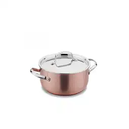 Netto Marken-Discount Korkmaz Divani Casserole 24 x 12 cm Kupfer-Topf mit Deckel - 5,1 L Angebot