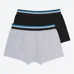 NKD Teener-Jungen-Retroshorts mit Kontrastwebbund, 2er-Pack Angebot