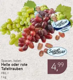 Dornseifer SanLucar Helle oder rote Tafeltrauben Angebot