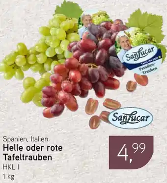 Dornseifer SanLucar Helle oder rote Tafeltrauben Angebot