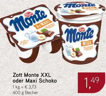 Dornseifer Zott Monte XXL oder Maxi Schoko Angebot