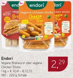 Dornseifer Endori Vegane Bratwurst oder vegane Chicken Sticks Angebot