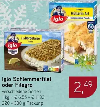 Dornseifer Iglo Schlemmerfilet oder Filegro Angebot