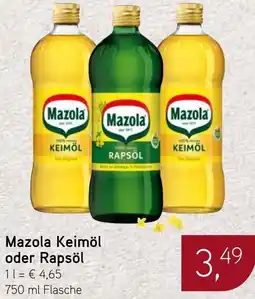 Dornseifer Mazola Keimöl oder Rapsöl Angebot