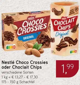 Dornseifer Nestlé Choco Crossies oder Choclait Chips Angebot