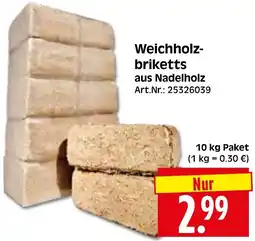 Herkules Baumarkt Weichholzbriketts aus Nadelholz Angebot