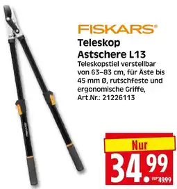 Herkules Baumarkt FISKARS Teleskop Astschere L13 Angebot