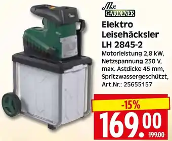 Herkules Baumarkt Mr. GARDENER Elektro Leisehäcksler LH 2845-2 Angebot