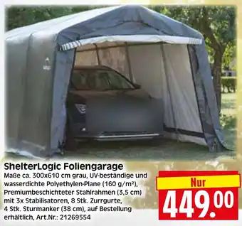 Herkules Baumarkt ShelterLogic Foliengarage Angebot