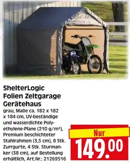 Herkules Baumarkt ShelterLogic Folien Zeltgarage Gerätehaus Angebot