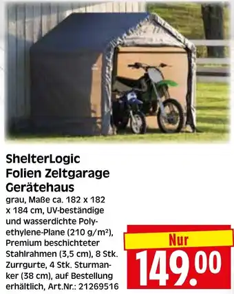 Herkules Baumarkt ShelterLogic Folien Zeltgarage Gerätehaus Angebot
