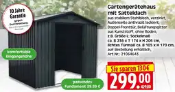 Herkules Baumarkt Gartengerätehaus mit Satteldach Angebot