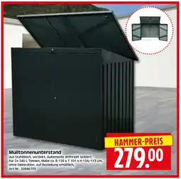 Herkules Baumarkt Mülltonnenunterstand Angebot