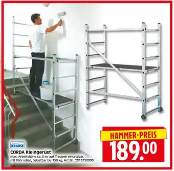 Herkules Baumarkt KRAUSE CORDA Kleingerüst Angebot
