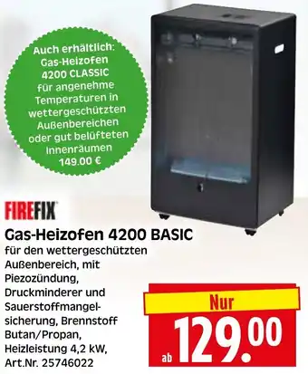 Herkules Baumarkt FIREFIX Gas-Heizofen 4200 BASIC Angebot