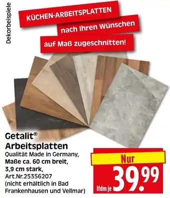 Herkules Baumarkt Getalit Arbeitsplatten Angebot