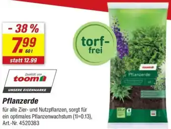 toom Baumarkt Pflanzerde Angebot
