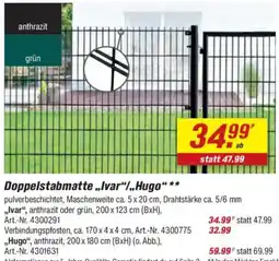 toom Baumarkt Doppelstabmatte „Ivar“/„Hugo“ Angebot