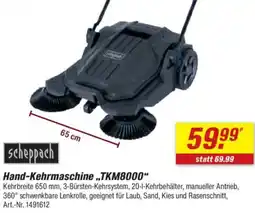 toom Baumarkt Scheppach Hand-Kehrmaschine ,,TKM8000" Angebot