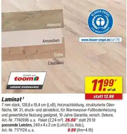 toom Baumarkt Laminat Angebot