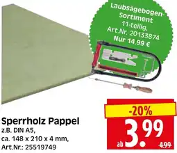 Herkules Baumarkt Sperrholz Pappel Angebot