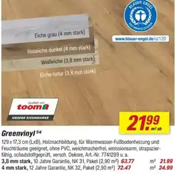 toom Baumarkt Greenvinyl Angebot