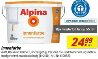 toom Baumarkt Alpina Innenfarbe Angebot