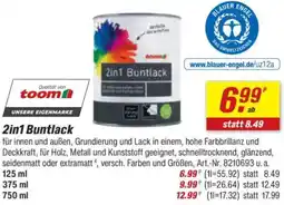 toom Baumarkt 2in1 Buntlack Angebot