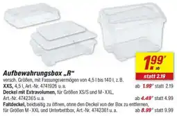 toom Baumarkt Aufbewahrungsbox ,,R" Angebot