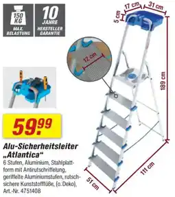 toom Baumarkt Alu-Sicherheitsleiter „Atlantica“ Angebot