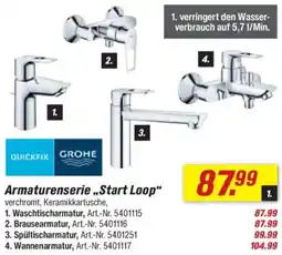 toom Baumarkt QUICKFIX GROHE Armaturenserie ,,Start Loop" Angebot