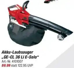 toom Baumarkt Einhell Akku-Laubsauger ,,GE-CL 36 Li E-Solo" Angebot
