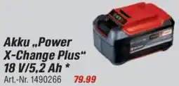 toom Baumarkt Einhell Akku ,,Power X-Change Plus" 18 V/5,2 Ah Angebot