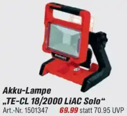 toom Baumarkt Einhell Akku-Lampe „TE-CL 18/2000 LIAC Solo" Angebot