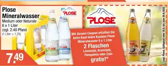 Getränke City Plose mineralwasser medium oder naturale Angebot