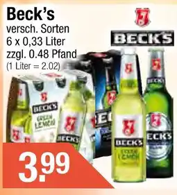 Getränke City Beck’s versch. sorten Angebot