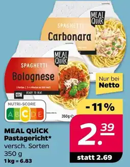 NETTO Meal quick pastagericht Angebot