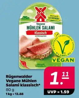 NETTO Rügenwalder vegane mühlen salami klassisch Angebot