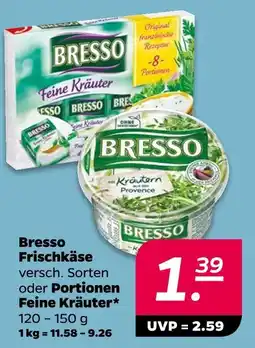NETTO Bresso frischkäse oder portionen feine kräuter Angebot
