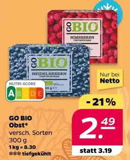 NETTO Go bio heidelbeeren Angebot