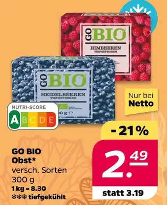 NETTO Go bio heidelbeeren Angebot