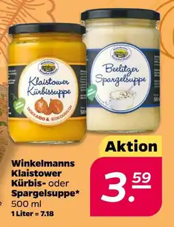 NETTO Winkelmanns klaistower kürbis- oder spargelsuppe Angebot
