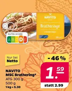 NETTO Navito msc bratheringe Angebot