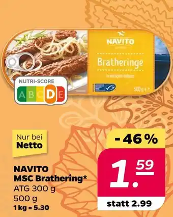 NETTO Navito msc bratheringe Angebot
